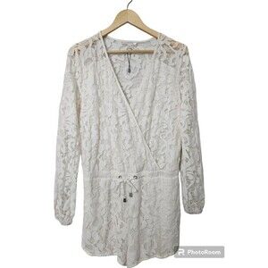 Romeo‎ And Juliet Couture Ivory Lace Romper Lined Size Medium